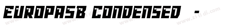 EuropaSB Condensed 语字体转换